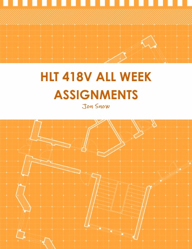 HLT 418V ALL WEEK ASSIGNMENTS