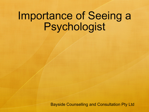 Importance of Seeing a Psychologist
