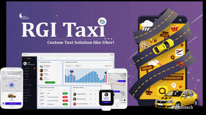 RGI Taxi - On demand taxi booking app solution like Uber & Ola!