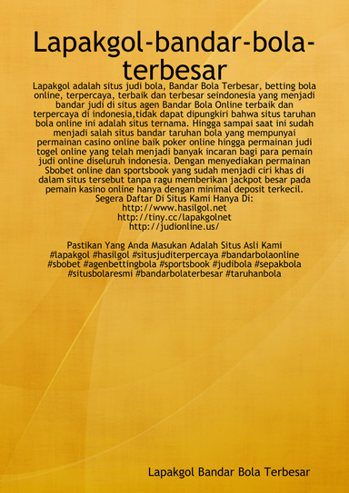 Lapakgol-bandar-bola-terbesar