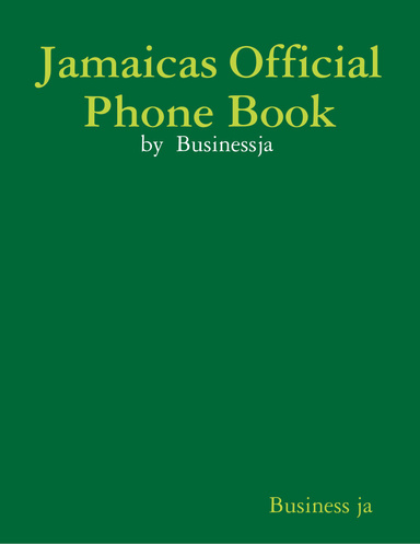 Jamaicas Official Phone Book