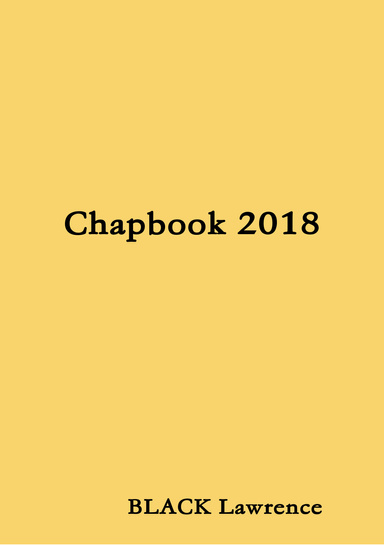 Chapbook 2018