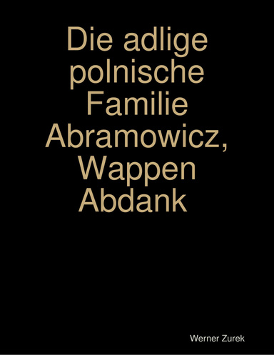 Die adlige polnische Familie Abramowicz, Wappen Abdank