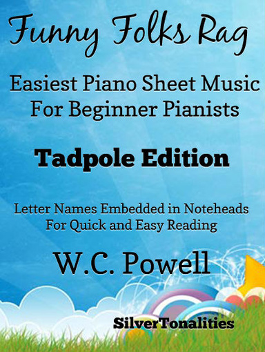 Funny Folks Rag Easiest Piano Sheet Music for Beginner Pianists Tadpole Edition Pdf