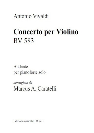 Vivaldi: Andante dal Concerto Rv 583 per Pianoforte
