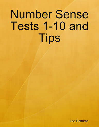 Number Sense Tests 1-10 and Tips