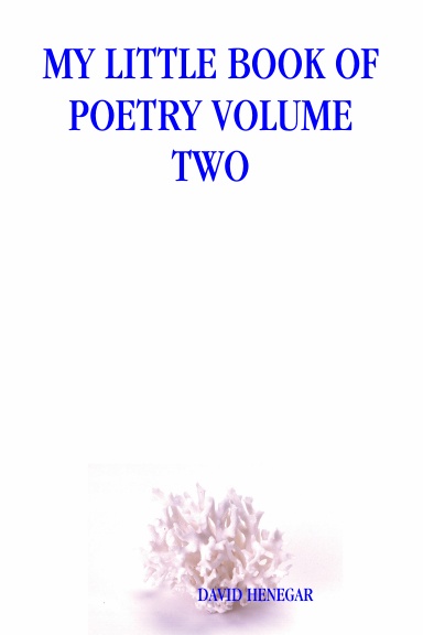 MY LITTLE BOOK OF POETRY VOLUME TWO