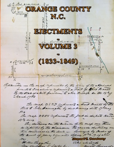 Orange County, N.C. - Ejectments - Vol 3 (1833-1849)