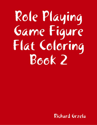 Role Playing Game Figure Flat Coloring Book 2