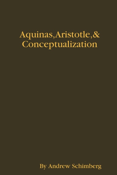 Aquinas, Aristotle, and Conceptualization