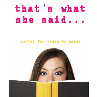 that's what she said...