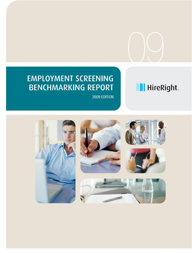 HireRight Employment Screening Benchmarking Report 2009