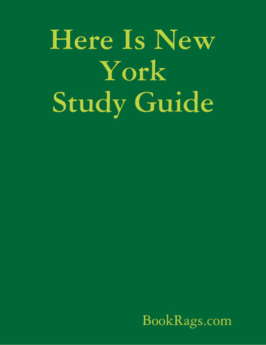 Here Is New York Study Guide