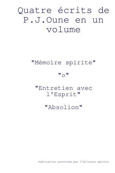 Premiers écrits en un seul volume