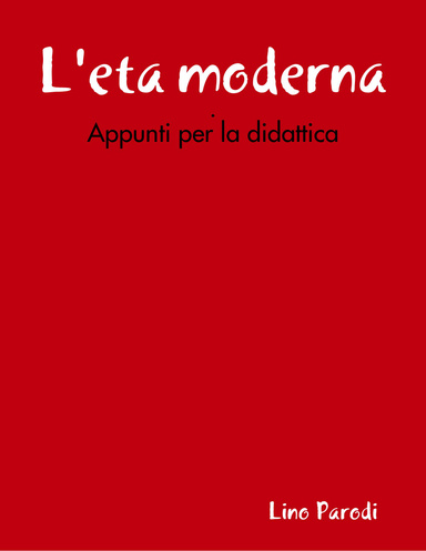 L'eta moderna
