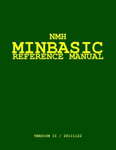 MINBASIC REFERENCE MANUAL