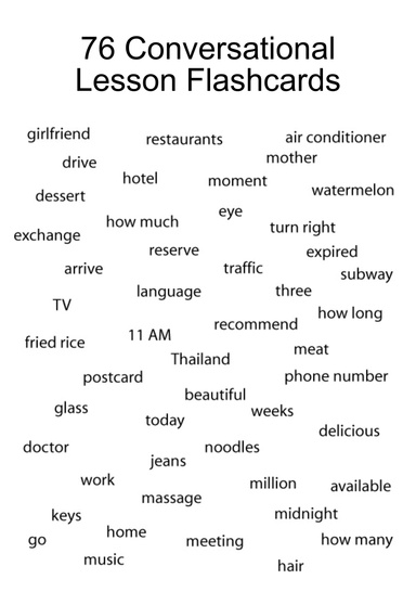 76 Conversational Lesson Flashcards