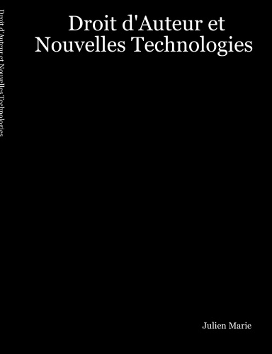 Droit d'Auteur et Nouvelles Technologies