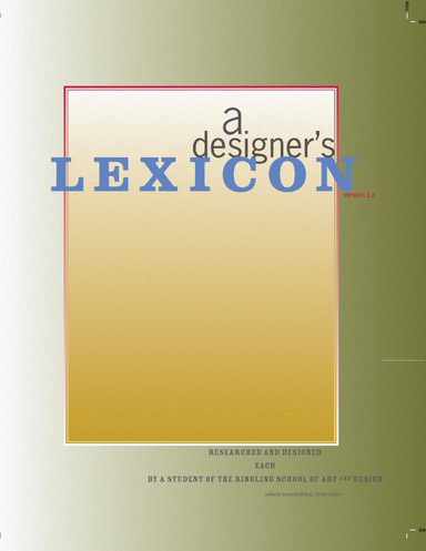 a designer's L E X I C O N  v.1.3.2