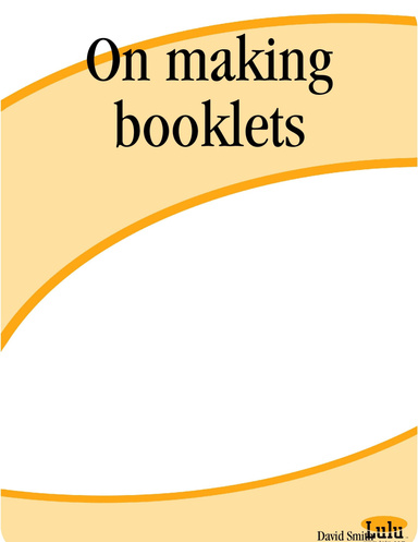 On making booklets