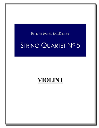 PART - First Violin - String Quartet No. 5