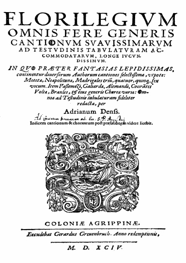 Florilegium (facs. 1594)