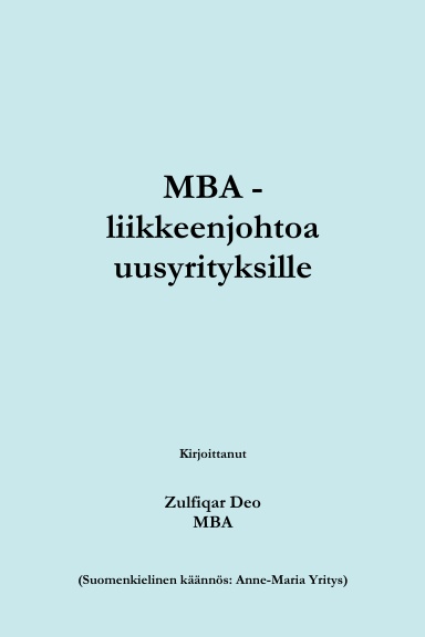 MBA for Startups (Finnish)