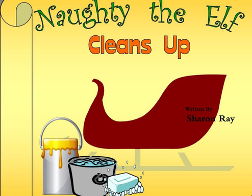 Naughty the Elf Cleans Up