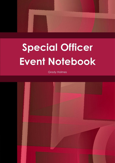Special Officer Event Notebook