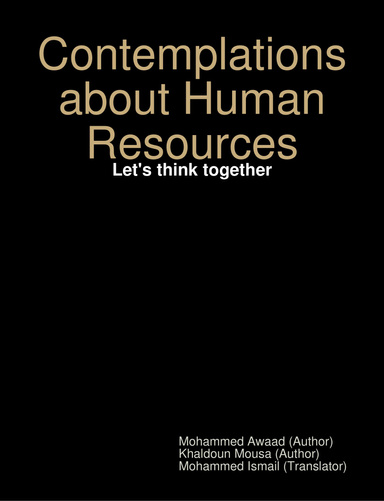 Contemplations about Human Resources