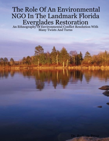 The Role Of An Environmental NGO In The Landmark Florida Everglades Restoration: An Ethnography Of Environmental Conflict Resolution With Many Twists And Turns