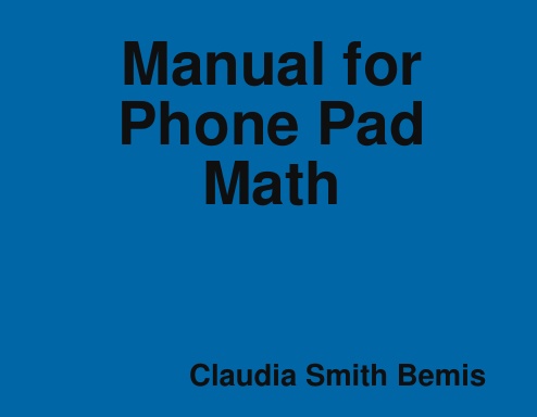 Manual for  Phone Pad Math