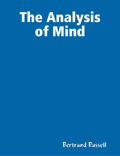 The Analysis of Mind