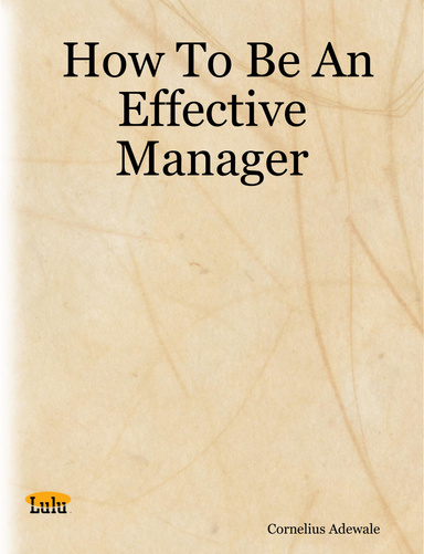 How To Be An Effective Manager
