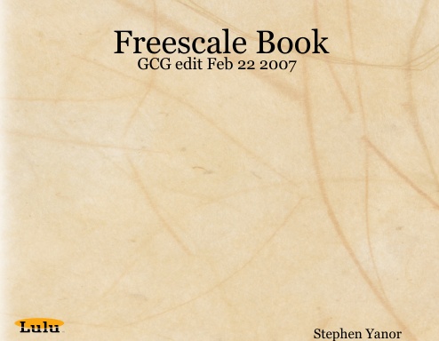Freescale Book - GCG edit Feb 22 2007