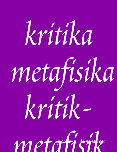 kritika metafisika
