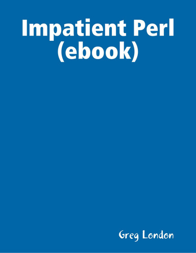 Impatient Perl (ebook)