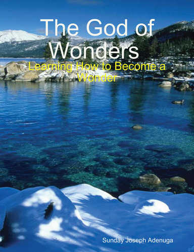 The God of Wonders: Learning How to Become a Wonder