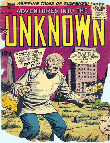 Adventures into the Unknown Number 74 Horror Comic Book