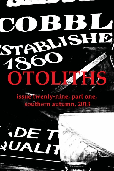 Otoliths issue twenty-nine, part one
