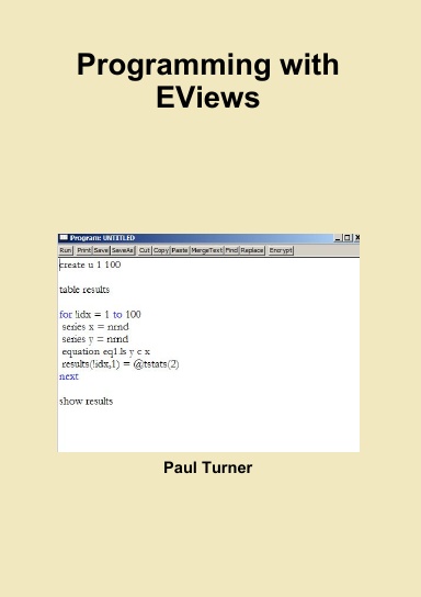 Programming with EViews