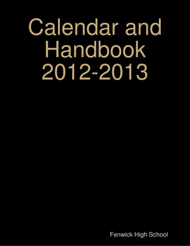 Calendar and Handbook 2012-2013