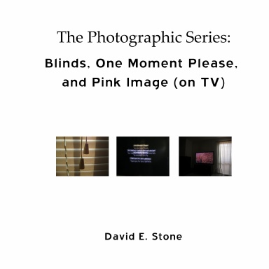 Blinds, One Moment Please, and Pink Image (on TV)