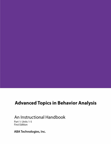 BEHP5018/BEH5018 Advanced Topics in Behavior Analysis Part 1