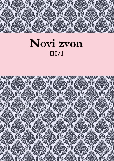 Novi zvon: letnik III, številka 1