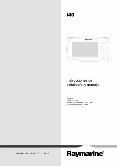i40 Instrucciones de instalación y manejo (81340-1) - Español (ES)