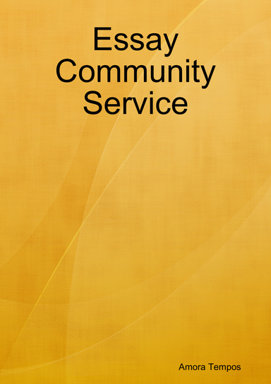 Essay Community Service