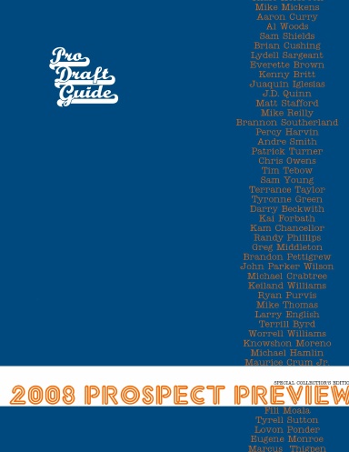 2008 Prospect Preview from Pro Draft Guide