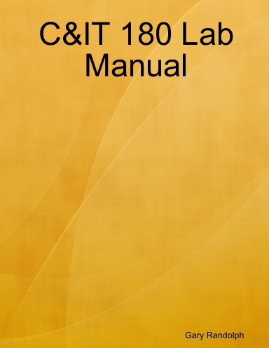 C&IT 180 Lab Manual