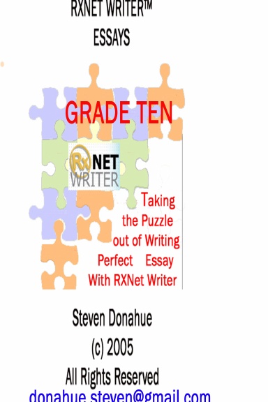 RXNET WRITER™ ESSAYS :Grade Ten
